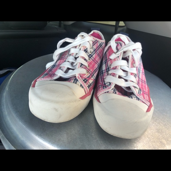 Tommy Hilfiger womens Pink Checker shoes size 8M - Picture 5 of 8